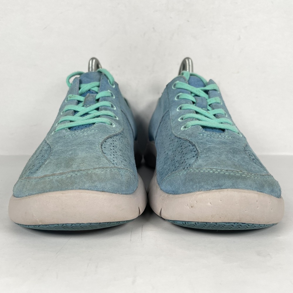 Dansko Shoes Womens Size 38 Blue Suede Perforated Comfort Walking Casual Sneaker - Picture 3 of 10